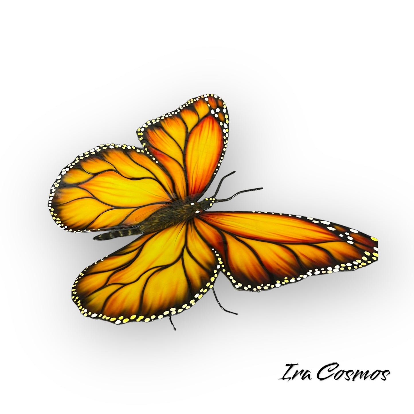 Stainless steel Monarch Butterfly. Great addition to the garden and landscape design. UV protected. Free shipping