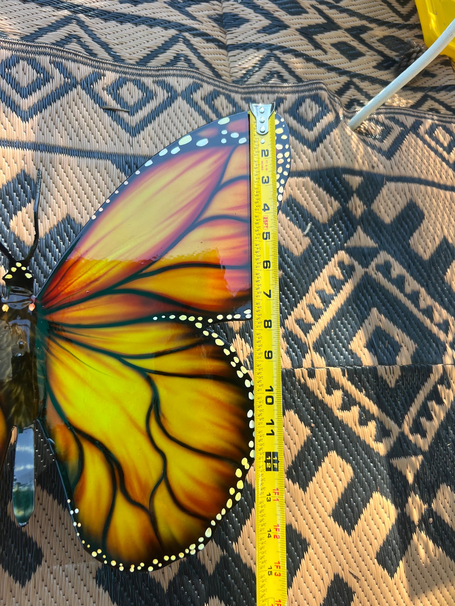 Stainless steel Monarch Butterfly. Great addition to the garden and landscape design. UV protected. Free shipping