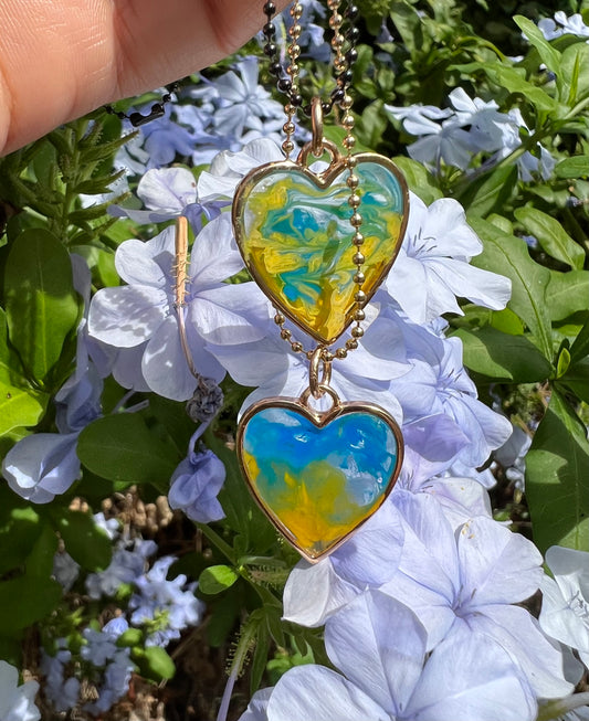 Ukrainian Hearts Pendant